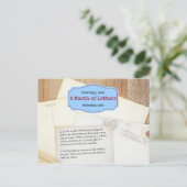 Briefkaart maand letters (Staand voorkant)