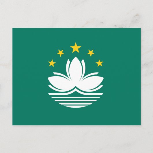 Briefkaart Macau-vlag (Voorkant)