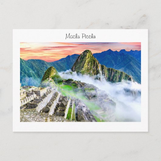 Briefkaart Machu Picchu (Voorkant)