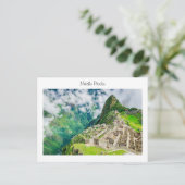 Briefkaart Machu Picchu (Staand voorkant)