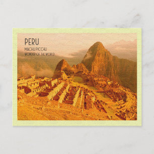  Briefkaart Machu Picchu Peru