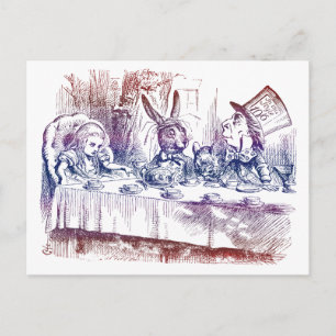 Briefkaart: Mad Hatter Tea Party Briefkaart
