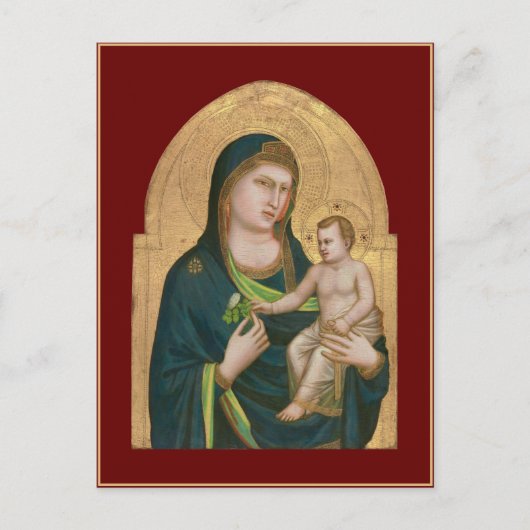 BRIEFKAART : MADONNA & KIND : GIOTTO : 1337 (Voorkant)