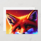Briefkaart Magic Fox Dreams (Voorkant / Achterkant)