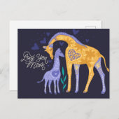 Briefkaart Magische Giraffes (Voorkant / Achterkant)