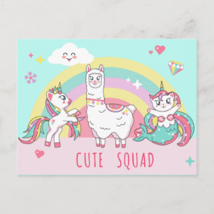 Briefkaart Magische Unicorns