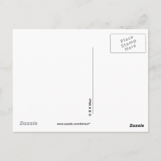 Briefkaart - Man en golven (Achterkant)