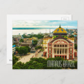 Briefkaart Manaus Brazilië (Voorkant / Achterkant)