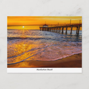 Briefkaart Manhattan Beach Pier