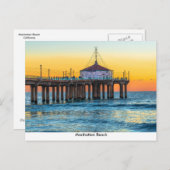 Briefkaart Manhattan Beach Pier (Voorkant / Achterkant)