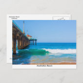 Briefkaart Manhattan Beach Pier (Voorkant / Achterkant)