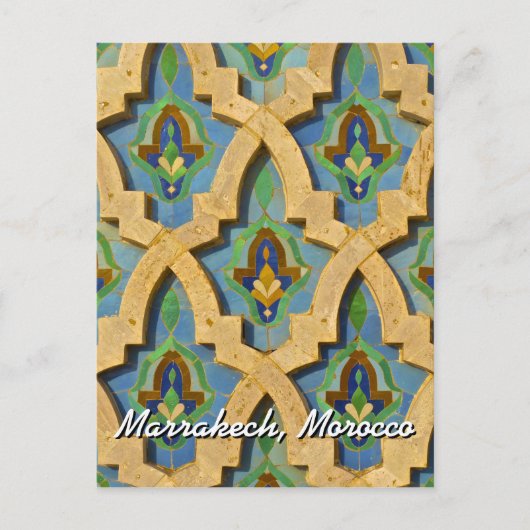 Briefkaart Marrakech Marokko (Voorkant)