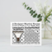 BRIEFKAART MARTINI RECIPE CHECKER (Staand voorkant)