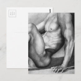 Briefkaart Masculine Art Male-nude Bodybuilder Mod