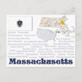 Briefkaart "Massachusetts" (Voorkant)
