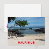 Briefkaart Mauritius Rocky Beach Cove (Voorkant / Achterkant)