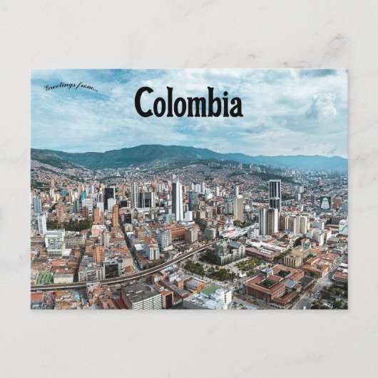 Briefkaart Medellin Colombia (Voorkant)