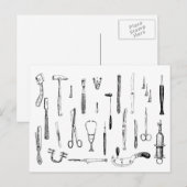 briefkaart medische instrumenten (Voorkant / Achterkant)