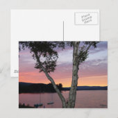 Briefkaart meer Sunset (Voorkant / Achterkant)