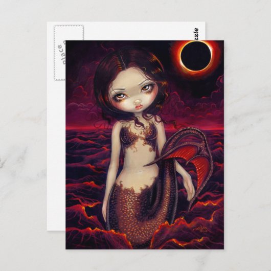 briefkaart "Mermaid Eclipse" (Voorkant / Achterkant)