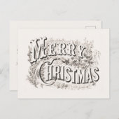 BRIEFKAART : MERRY CHRISTMAS (Voorkant / Achterkant)