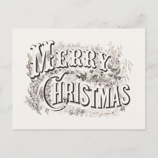 BRIEFKAART : MERRY CHRISTMAS (Voorkant)