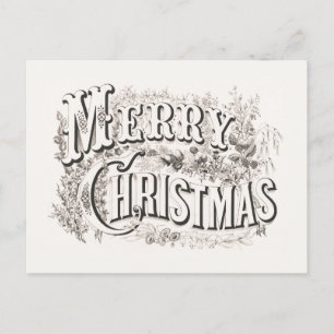 BRIEFKAART : MERRY CHRISTMAS ILLUSTRATIE