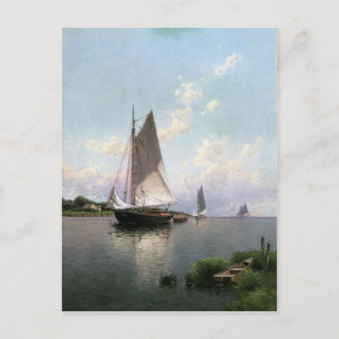 Briefkaart met Alfred Thompson Bricher schilderen