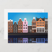 Briefkaart met Amsterdam (Voorkant / Achterkant)