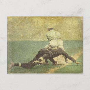 Briefkaart met Baseball Memorabilia Print