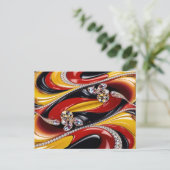 Briefkaart met Belgian Colors Design (Staand voorkant)