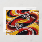 Briefkaart met Belgian Colors Design (Voorkant / Achterkant)