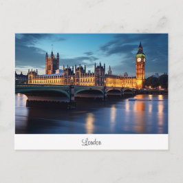 Briefkaart met Big Ben, Londen.