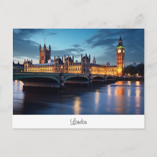 Briefkaart met Big Ben, Londen.