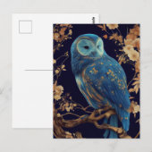 Briefkaart met blauwe tong (Voorkant / Achterkant)