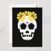 Briefkaart met bloemen (Voorkant / Achterkant)