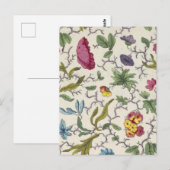 Briefkaart met bloemontwerp voor bedrukte stof (Voorkant / Achterkant)