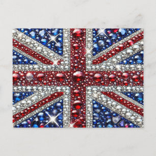 Briefkaart met Britse kleuren Design