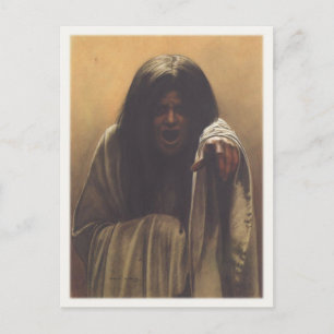 Briefkaart met Carlos Schwabe schilderen