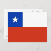 Briefkaart met Chileense vlag (Voorkant / Achterkant)