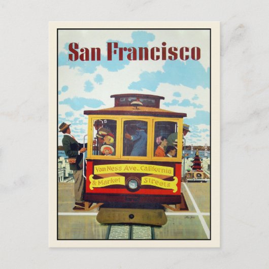 Briefkaart met Cool San Francisco Print (Voorkant)
