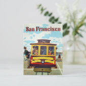 Briefkaart met Cool San Francisco Print (Staand voorkant)