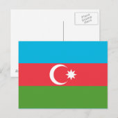 Briefkaart met de vlag van Azerbeidzjan (Voorkant / Achterkant)