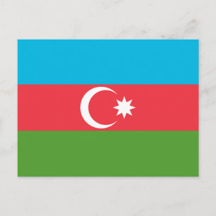 Briefkaart met de vlag van Azerbeidzjan