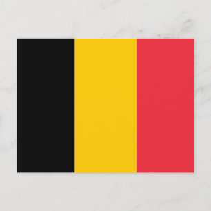 Briefkaart met de vlag van België