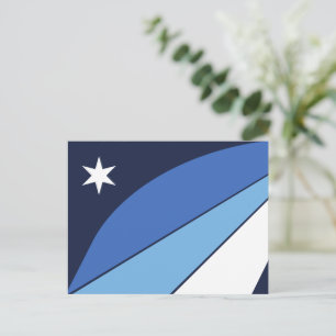 Briefkaart met de vlag van Columbia, South Carolin