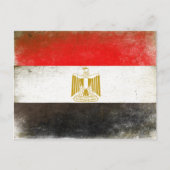 Briefkaart met de vlag van Egypte (Voorkant)