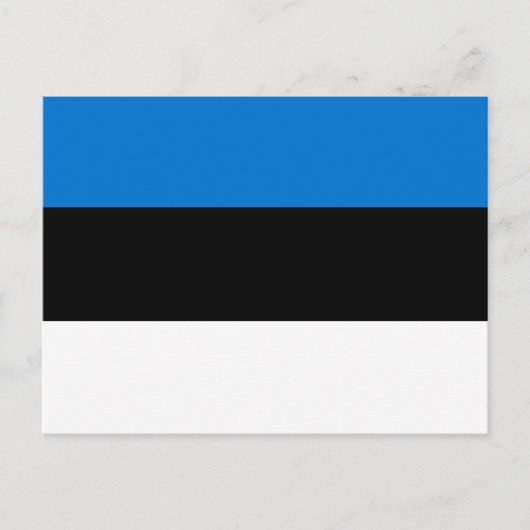 Briefkaart met de vlag van Estland (Voorkant)