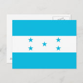 Briefkaart met de vlag van Honduras (Voorkant / Achterkant)