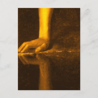 Briefkaart met details van het schilderen van Cara